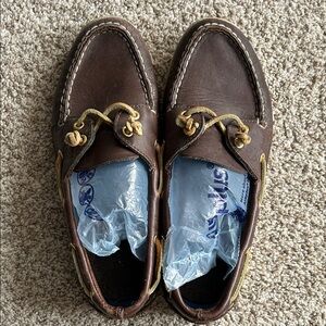 Sperry Dark Brown Leather Loafers
